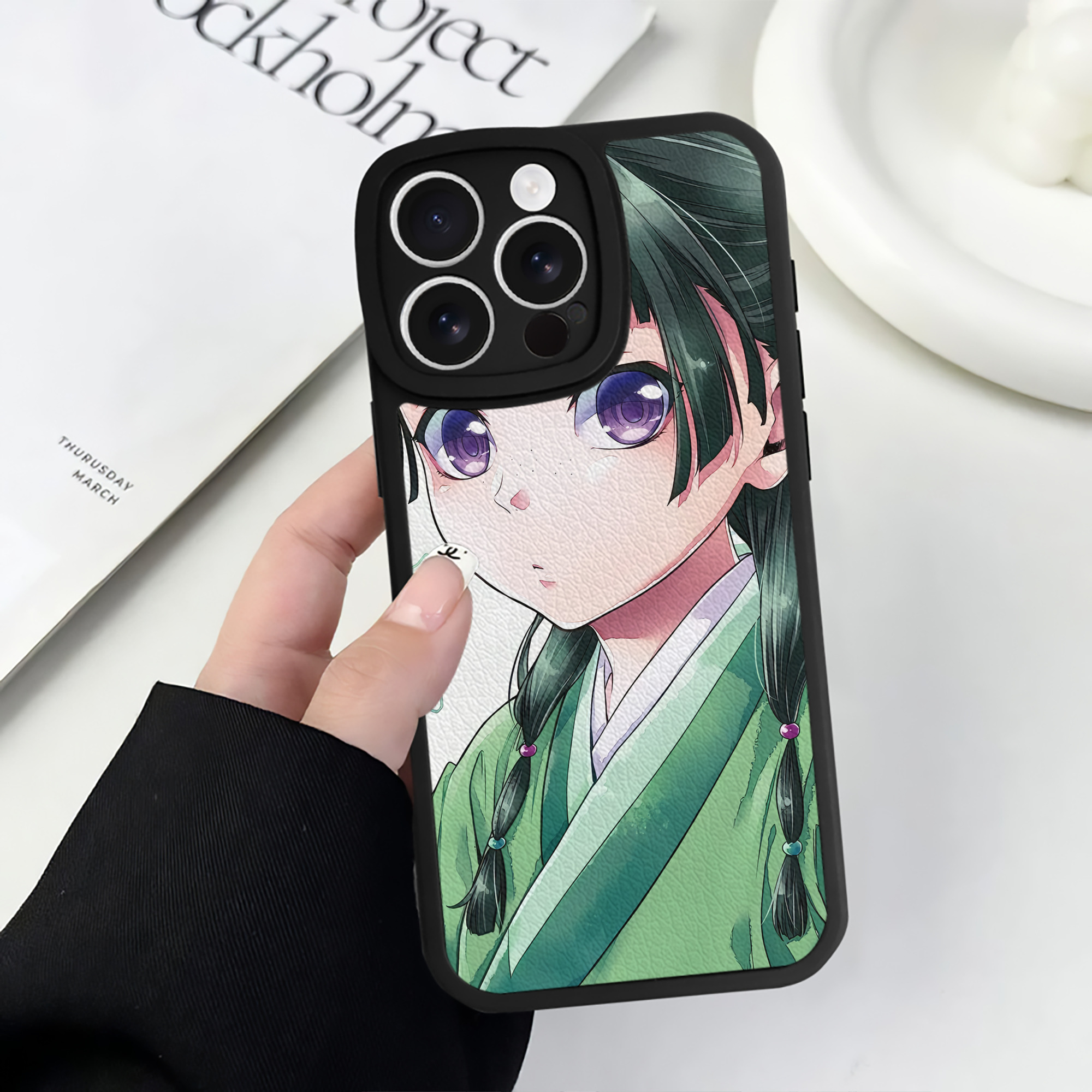 薬屋のひとりごと The Apothecary Diaries 【iPhone 16シリーズ対応】シリコンスマホケース（レザー調） 材質：シリコン